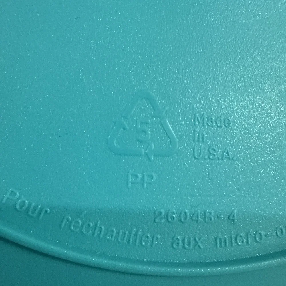 Vintage Tupperware Reheatables Divided Dish Teal Purple Lid 2604B-4 New